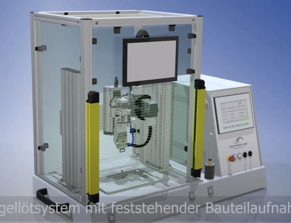 Bügellötsystemsystem mit Lichtvorhang