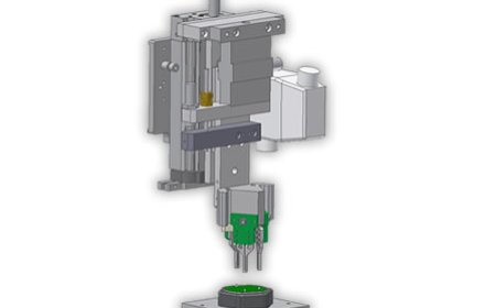 Heißverstemm-Kopfs für kundenspezifische Fertigungssysteme.