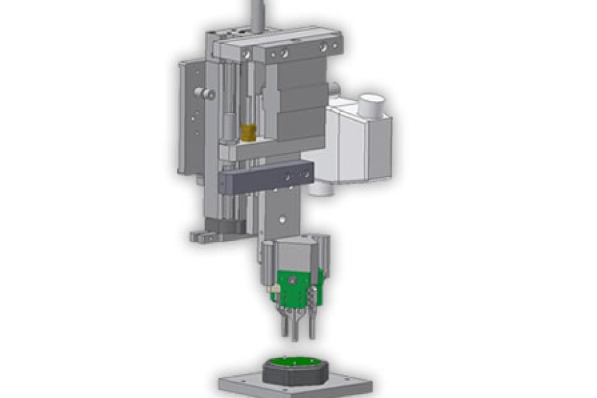 Heißverstemm-Kopfs für kundenspezifische Fertigungssysteme.