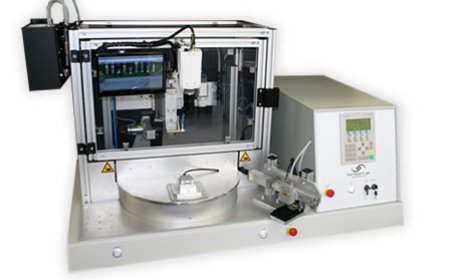 XXL Bügellötsystem mit Drehteller und externer Flussmittel-Auftragsstation