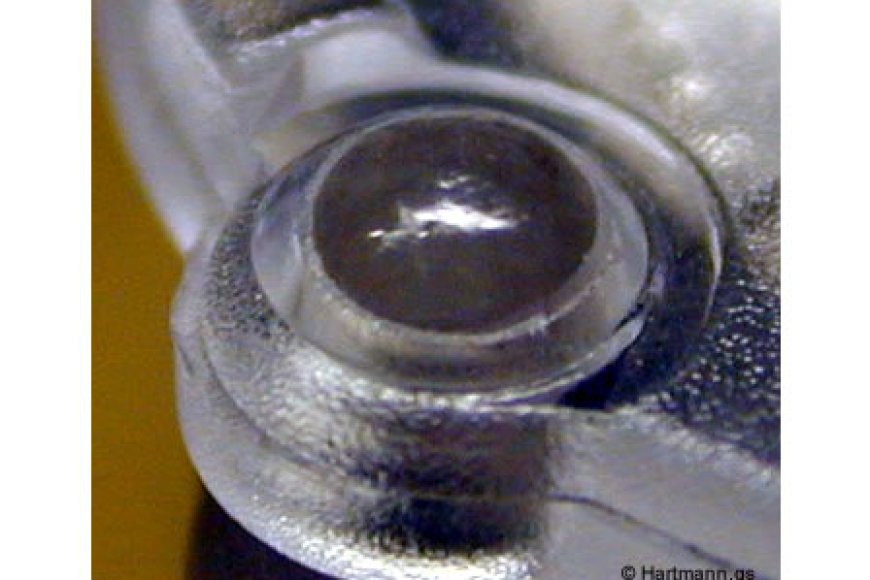 Heißverstemmen von PA6-Pins zur dauerhaften Fixierung eines Deckels.